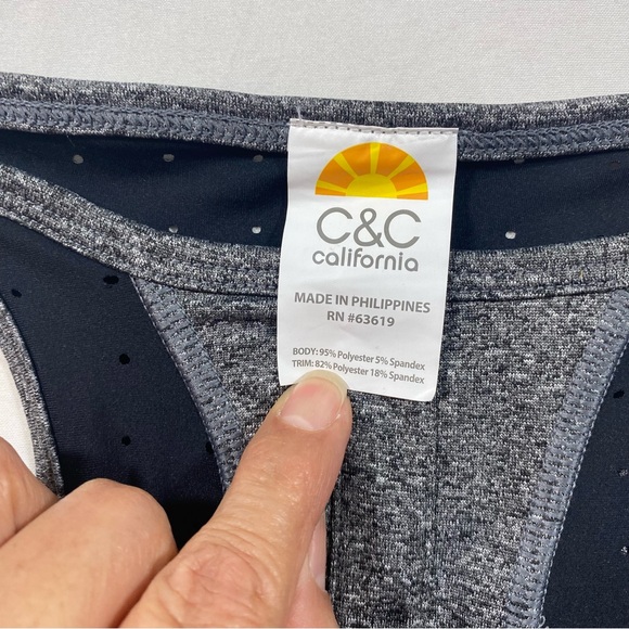 Gray Sports Bra NWT padded  Women’s Medium Nylon Medium Spandex - Picture 2 of 7